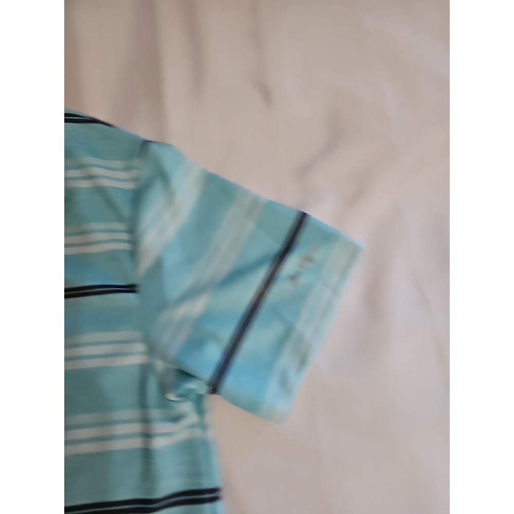 BEN HOGAN Performance Light Blue Stripe Golf Shirt Polo Shirt Women's M New - Picture 2 of 5